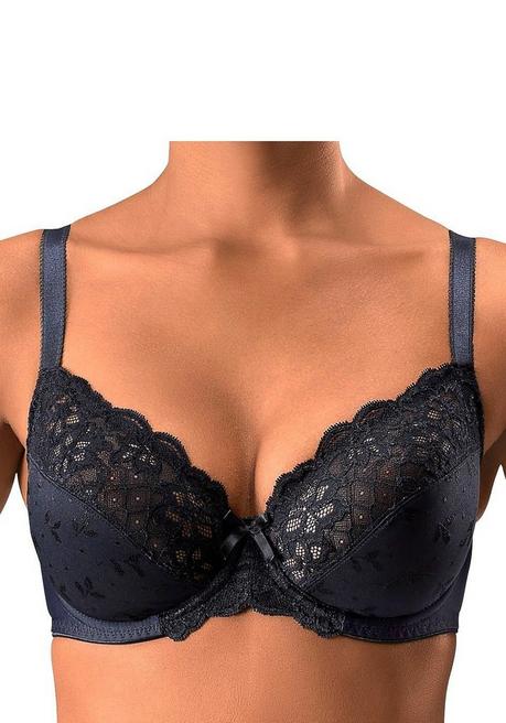 PETITE FLEUR Bügel-BH - schwarz+weiß sheego Bis zu 50% Rabatt