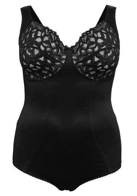 sheego Body ohne Bügel mit leichtem Shape-Effekt - schwarz sheego 50% Rabatt mit kostenlosem Versand