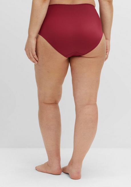 sheego Taillenslip mit transparenter Spitze - burgund sheego Online