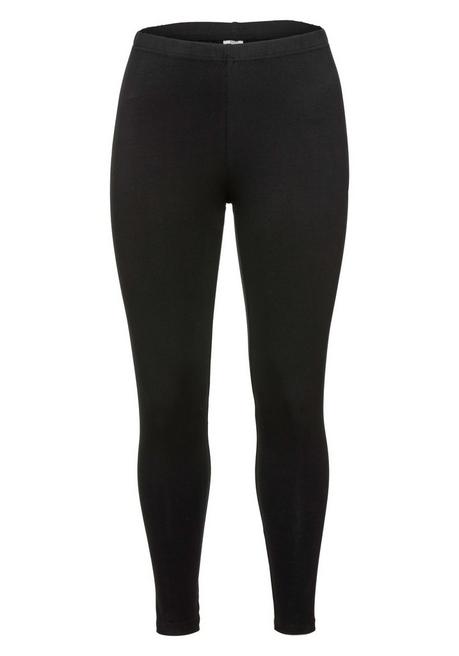 sheego Leggings mit Gummizugbund - schwarz sheego Saisonschlussverkauf