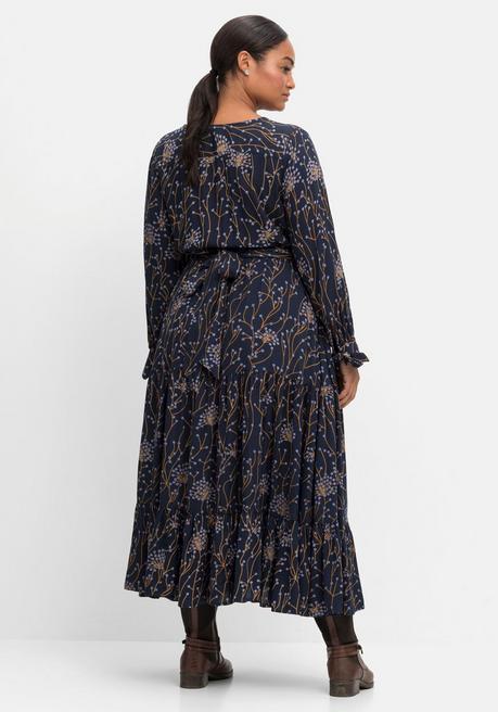 sheego by Joe Browns Maxikleid mit floralem Alloverdruck - nachtblau bedruckt sheego Osterangebot