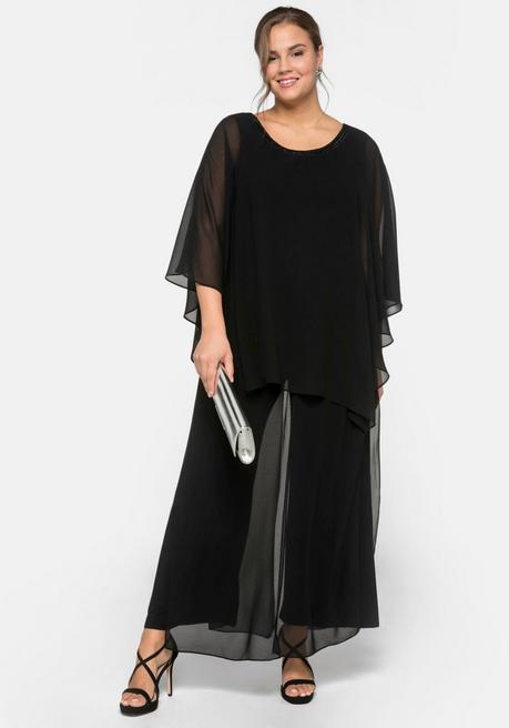 sheego Tunika in 2-in-1-Optik - schwarz sheego Vatertagsangebot