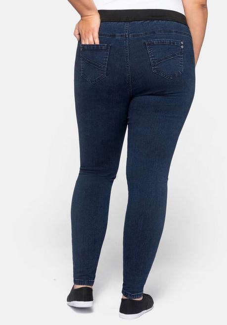sheego Skinny Jeans mit »Ultimate Stretch«, wächst bis 3 Gr. mit - dark blue Denim sheego Jubiläumsangebot