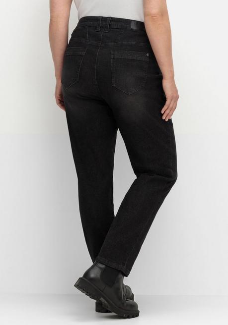 sheego Schmale Jeans in Curvy-Schnitt VERENA - black Denim sheego Kauf eins, bekomm eins gratis