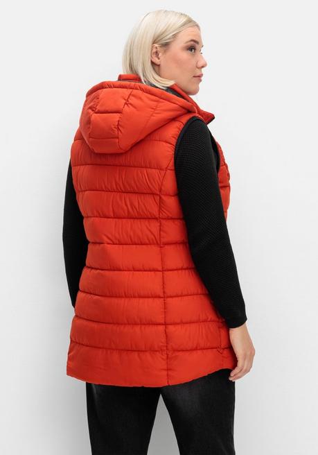 sheego Steppweste mit abnehmbarer Kapuze - rostrot sheego Super Sparpreis