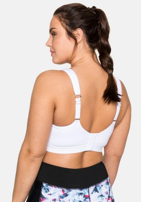 sheego Sport-BH aus COOLMAX® mit 2 Tragevarianten - weiß sheego JETZT KAUFEN