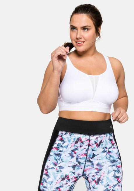 sheego Sport-BH aus COOLMAX® mit 2 Tragevarianten - weiß sheego JETZT KAUFEN