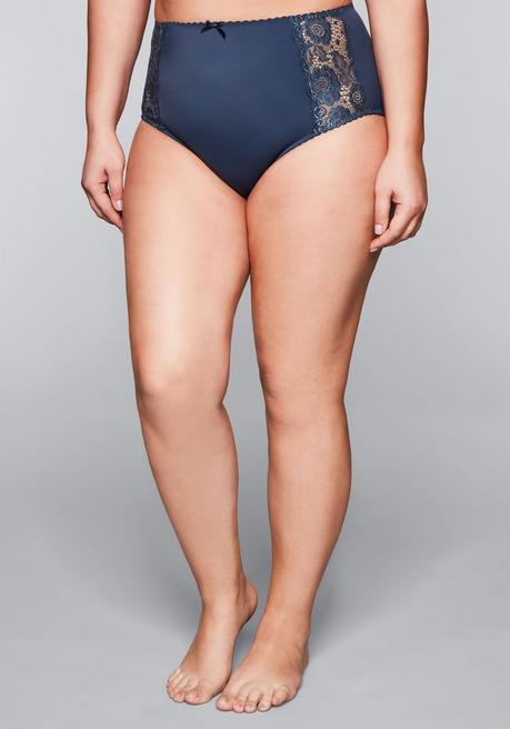 sheego Taillenslip mit transparenter Spitze - saphir sheego Discount Store für neue Produkte