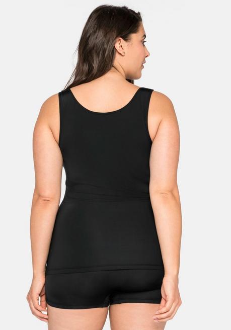 sheego Tanktop in extralanger Form, aus Microfaser - schwarz sheego Riesige Rabatte