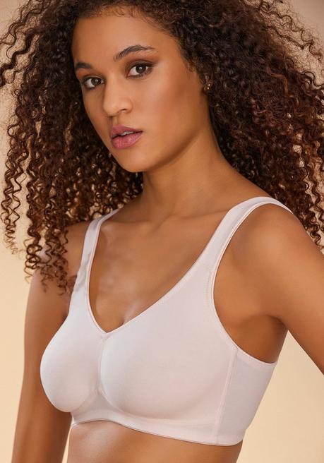 PETITE FLEUR Doppelpack Basic-BHs ohne Bügel - terrakotta+creme sheego Günstiger Verkauf