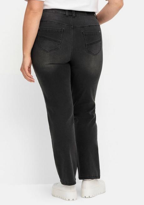 sheego Gerade Jeans in Curvy-Schnitt MANUELA - black Denim sheego Angebote