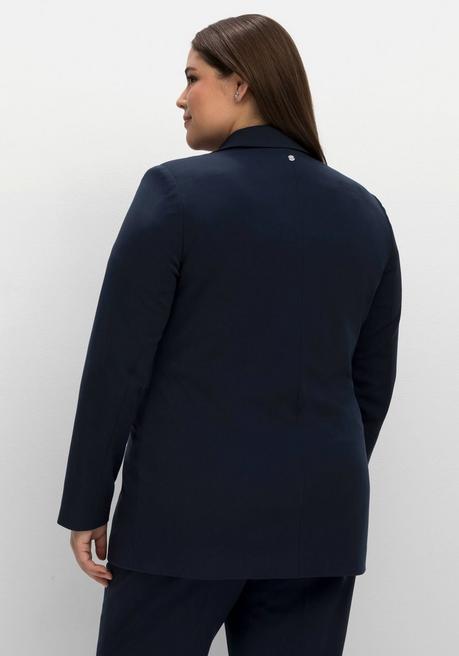 sheego Blazer mit Reißverschluss-Taschen - nachtblau sheego Limitierter Zeitrabatt