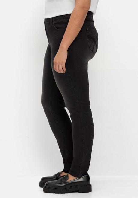 sheego Skinny Jeans in Curvy-Schnitt SUSANNE - black Denim sheego Rabatt