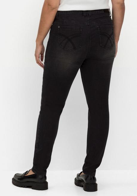sheego Skinny Jeans in Curvy-Schnitt SUSANNE - black Denim sheego Rabatt