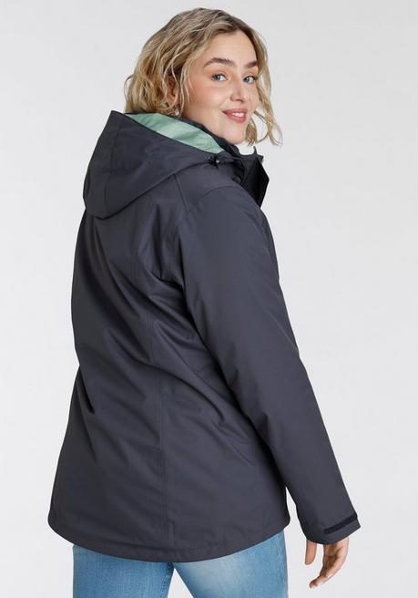 Jack Wolfskin 3-in-1-Funktionsjacke - graugrün sheego Großer Ausverkauf