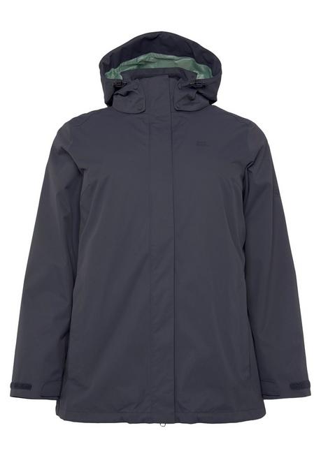 Jack Wolfskin 3-in-1-Funktionsjacke - graugrün sheego Großer Ausverkauf