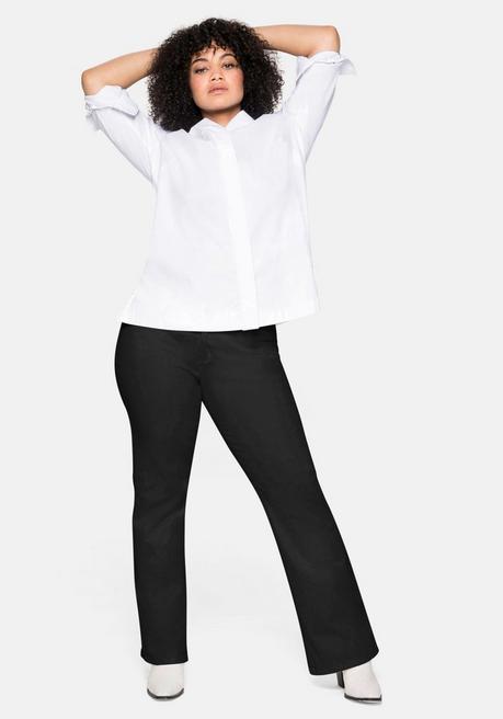 sheego Hemdbluse mit verdeckter Knopfleiste - weiß sheego Black Friday