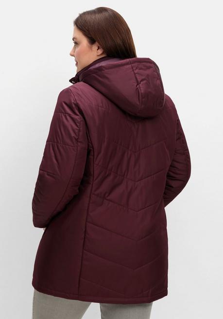 sheego Steppjacke mit abnehmbarer Kapuze - bordeaux sheego Valentinstagsangebot