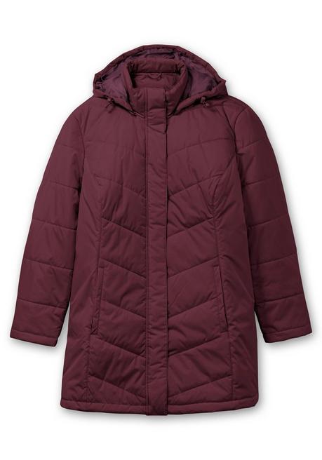sheego Steppjacke mit abnehmbarer Kapuze - bordeaux sheego Valentinstagsangebot