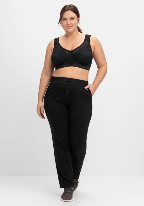 sheego Sport-BH aus COOLMAX®, mit Netzeinsätzen - schwarz sheego JETZT KAUFEN