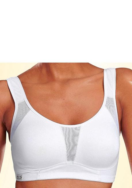 H.I.S EM LBG Sport-BH - weiß sheego Sonderangebot der Fabrik