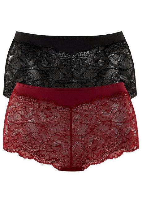 VIVANCE Panty - bordeaux+schwarz sheego Angebote