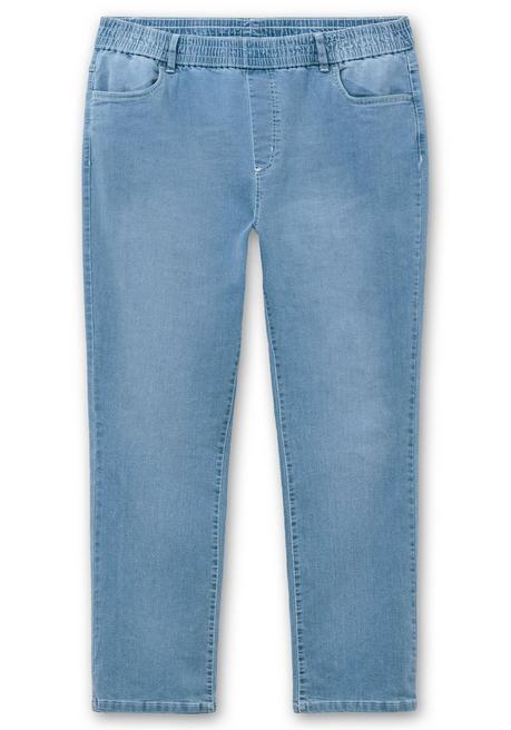 sheego Gerade Jeans mit Rundum-Dehnbund - blue Denim sheego Fabrikverkauf