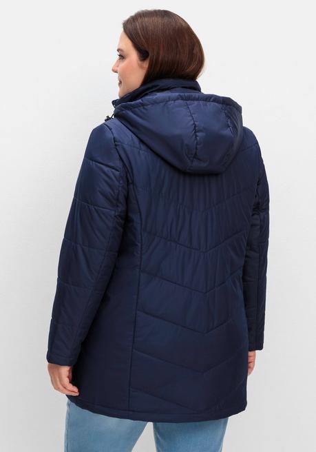 sheego Steppjacke mit abnehmbarer Kapuze - marine sheego Flash Sale