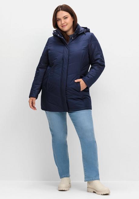 sheego Steppjacke mit abnehmbarer Kapuze - marine sheego Flash Sale