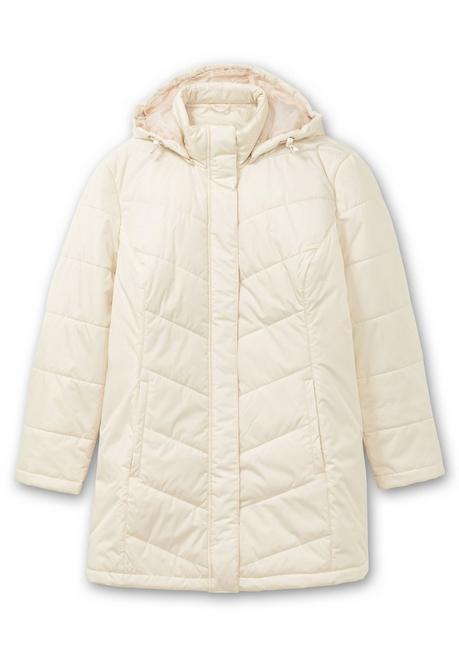 sheego Steppjacke mit abnehmbarer Kapuze - steingrau sheego Begrenztes Angebot