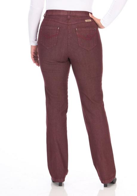KjBRAND Jeans in Quer-Stretch-Qualität, mit Komfortbund - bordeaux sheego Super Sparpreis