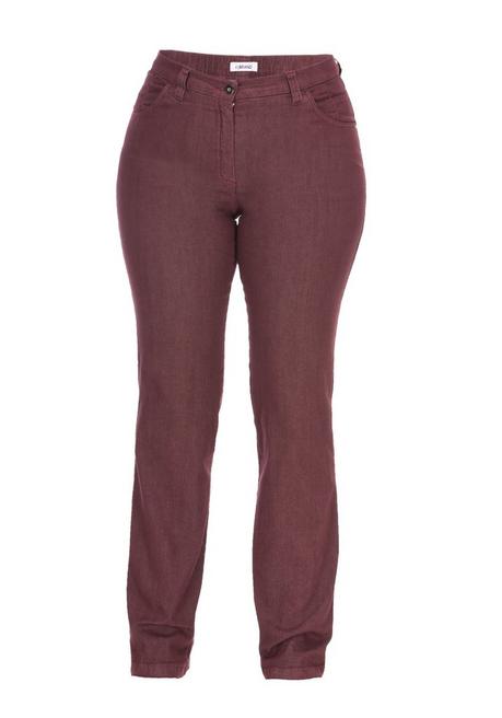 KjBRAND Jeans in Quer-Stretch-Qualität, mit Komfortbund - bordeaux sheego Super Sparpreis
