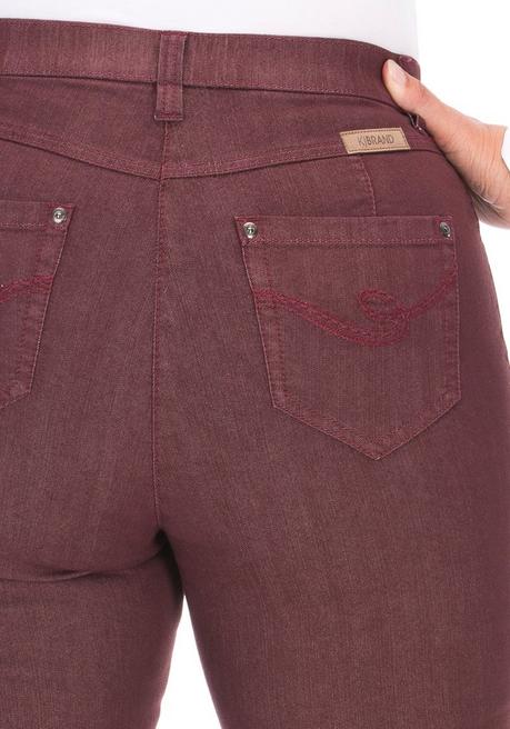 KjBRAND Jeans in Quer-Stretch-Qualität, mit Komfortbund - bordeaux sheego Super Sparpreis