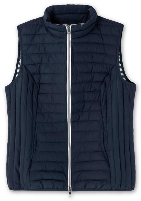 sheego Leicht wattierte Steppweste mit 2-Wege-Zipper - nachtblau sheego Bis zu 60% Rabatt