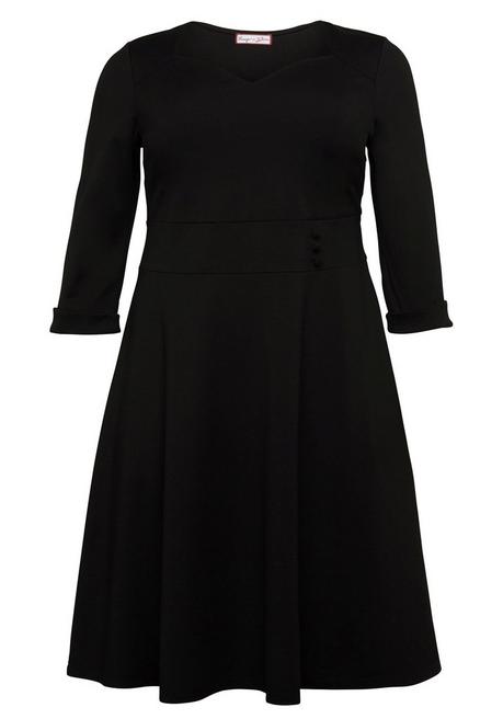 sheego by Joe Browns Jerseykleid mit Herzausschnitt und Taillenband - schwarz sheego Bis zu 55% Rabatt