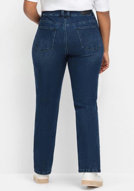 sheego Gerade Jeans mit TruTemp365® Fasern - dark blue Denim sheego Nur noch ein Tag übrig