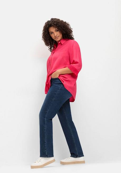 sheego Gerade Jeans mit TruTemp365® Fasern - dark blue Denim sheego Nur noch ein Tag übrig