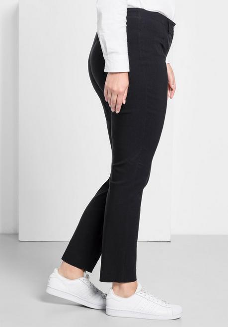 sheego Bengalin-Hose in schmaler Passform - schwarz sheego 50% Rabatt mit kostenlosem Versand