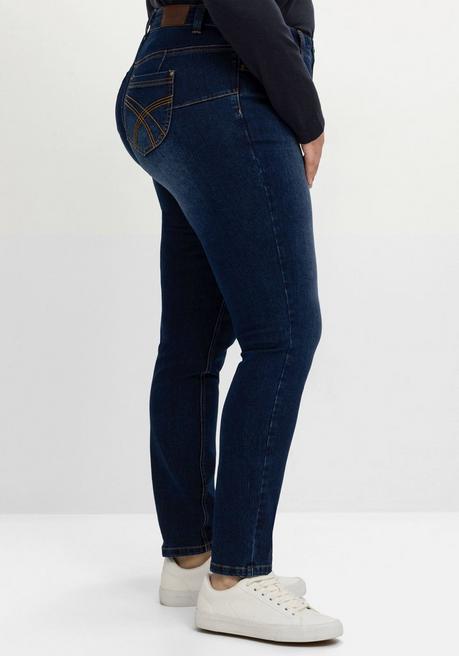 sheego Skinny Jeans in Curvy-Schnitt SUSANNE - dark blue Denim sheego Clearance-Verkauf