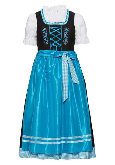 sheego Dirndl mit Schürze 2tlg. - schwarz-türkis sheego Kostenloser Versand international