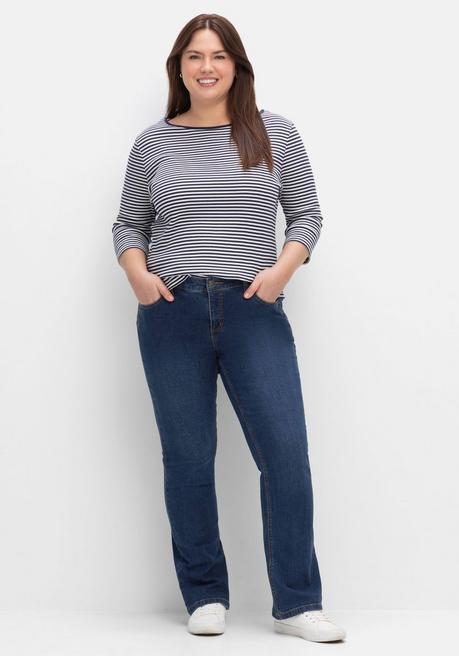 sheego Bootcut-Jeans in Curvy-Schnitt SUSANNE - dark blue Denim sheego Speichern exportieren