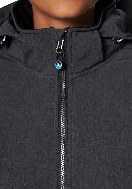 Polarino Softshelljacke - anthrazit meliert sheego Rabatte dieses Monats