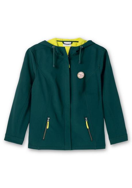 sheego Softshell-Jacke mit Fleece-Innenseite - tiefgrün sheego Schlussverkauf