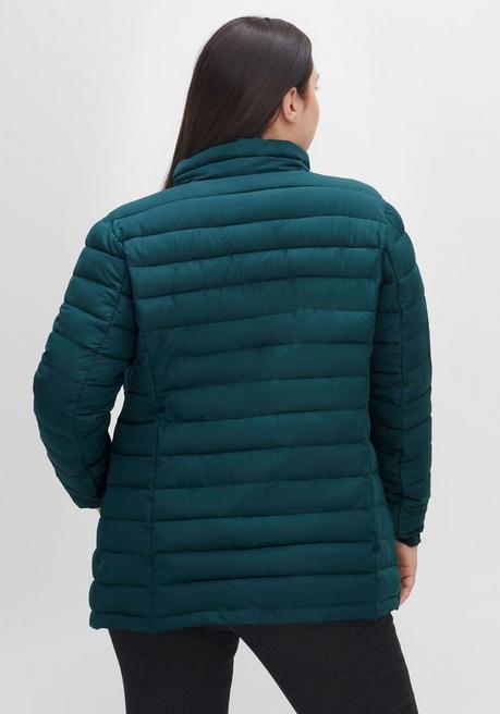 sheego Steppjacke mit Stehkragen und Teilungsnähten - tiefgrün sheego Fabrik Onlineshop