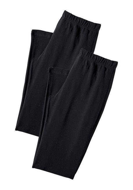 Vivance Active Doppelpack Leggings mit Gummibund - schwarz sheego Fabrikpreis