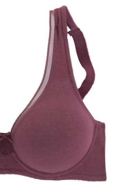 PETITE FLEUR Doppelpack Minimizer-BHs - burgund+weiß sheego Preisnachlass