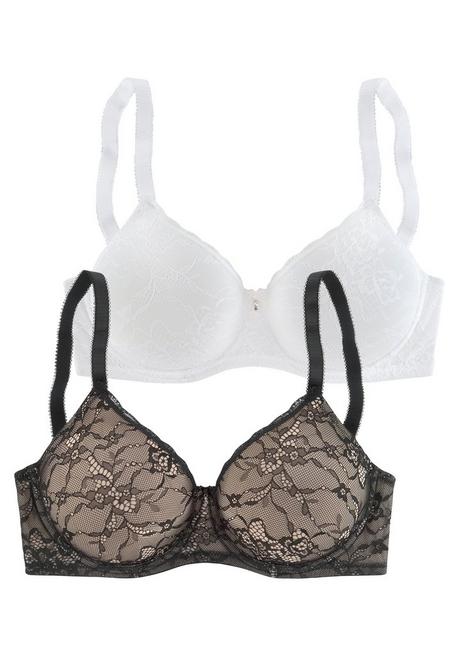 PETITE FLEUR Bügel-BH - schwarz+weiß sheego Saisonschlussverkauf