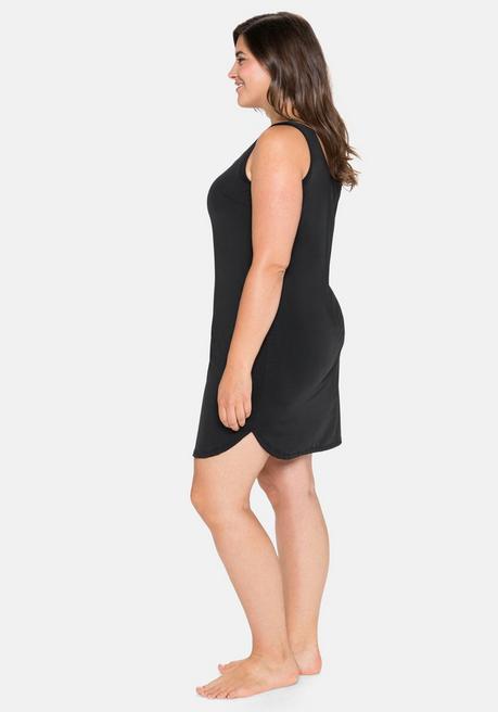sheego Unterkleid mit gerundetem Saum, elastische Qualität - schwarz sheego Bis zu 55% Rabatt