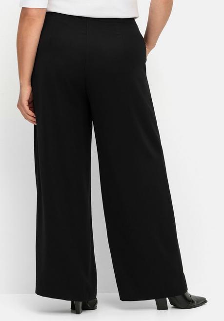 sheego Weite High-Waist-Hose im Curvy-Schnitt ELLA - schwarz sheego Online