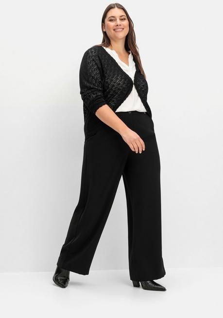sheego Weite High-Waist-Hose im Curvy-Schnitt ELLA - schwarz sheego Online
